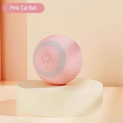 Electric Cat Ball Toys Automatic Rolling Smart Cat Toys Interactive for Cats Training Self-Moving Kitten Toys for Indoor Playing