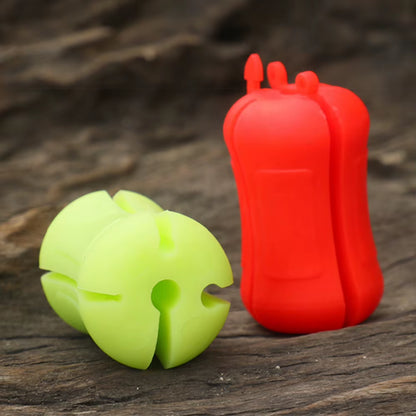 1 Pc Fishing Rod Protection Holder Silicone Stop Puller Storage Rack Fishing Rod Fixed Ball Fishing Accessories